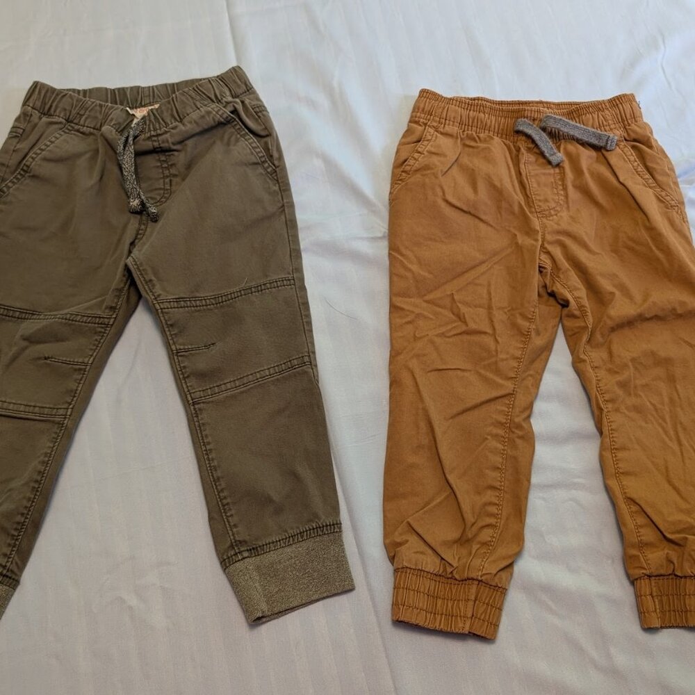 3T Pants Youth Fall Lot Set 2 PC Cat and Jack and Carters Toddler Size
